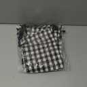 Shappy 20 Pcs Christmas Drawstring Bags 6 x 8 Inch Xmas Buffalo Plaid Burlap Candy Bags Holiday Treat Favor Bags christmas goodie bag with Tags for Fabric Sachets Christmas Party(Plaid,Black and White) (20 Count (Pack of 1))