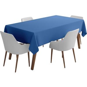 Indoor/Outdoor Tablecloth 58 x 82 Inch Rectangular Tablecloth Waterproof Patio Table Cloths, Spring/Summer Table Covers for Backyard Circular Table/BBQs/Picnic