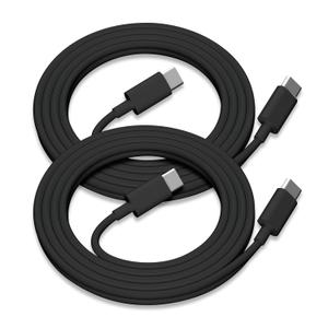 2Pack for Apple USB C to USB C Charging Cable 3ft 60W,Type C to Type C Fast Charger Cord,for iPhone 16 E/17/Air/15/Pro/Plus/Pro Max,for MacBook Pro/Air,for iPad Pro12.9/11in,Air 4/5,Mini 6/7 - Black