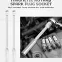 5/8" 9/16" Spark Plug Socket,Car Accessories Swivel Magnetic Spark Plug Wrench Removal Tool,Professional 12-Point Enhanced Magnetic Design with Thin Wall Socket,Compatible with Vehicles (16MM)