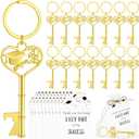 Misdary 30 Sets Graduation Party Favor for Guest 2026 Graduation Cap Bottle Opener Keychains with Thank You Card Organza Bags Class of 2026 College Celebration Party Supplies (Gold)