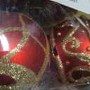 Fuovt 62Pcs Red & Gold Christmas Balls Ornaments Set - 3.15" Big Christmas Balls - Shatterproof Plastic Decorative Baubles for Xmas Tree Decor Holiday, Wedding, Party Decoration (Red & Gold)