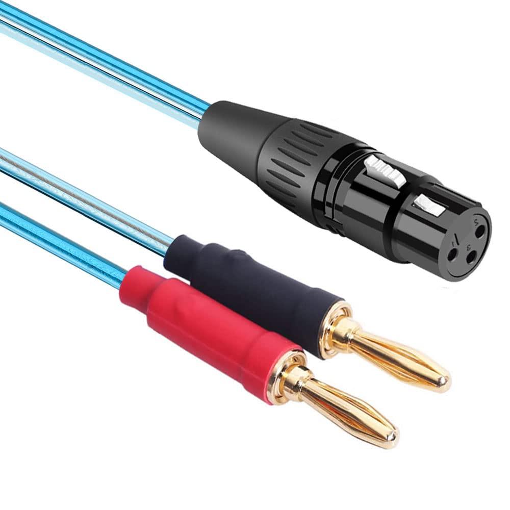 Gotor XLR to Banana Speaker Cable - 3.28ft (XLR Female)