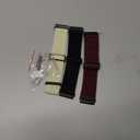 Compatible with 16mm 18mm 19mm 20mm 22mm 24mm Watch Bands Quick Release Replacement Wristband,Adjustable Stretchy Nylon Solo Loop Straps Fabric Braided Sport Elastic Bands for Men Women (Black+Beige+Wine Red)