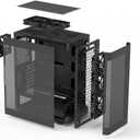 Zalman i4 Airflow Full Mesh Mid Tower ATX Desktop PC Case, 6 x 120mm Quiet Fans Pre-Installed, Vertical GPU Mount & 360mm Radiator Support, Black