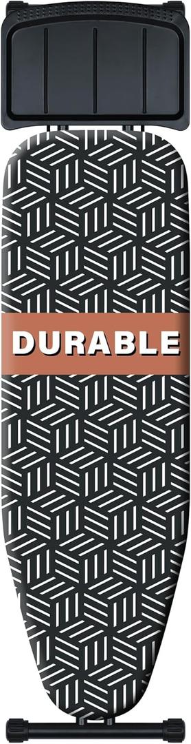 caius Ironing Board with Iron Rest, Ironing Area 43"x13" Heavy Duty, Easy to Fold