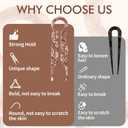 3 x Lialys Hair Pin, 3pcs Long French Elegant Hairpins For Women, Suitable For Medium To Long Hair