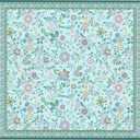 Washable Pee Pads for Dogs 72"x 72", Super Absorbent Boho Reusable Puppy Pads with Colorful Flowers Patterns for Potty Training, Floor, Couch, Bed, and Crate (72*72 Inch(Pack of 1), Green)