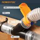 POWERTEC 70234-P2 2-1/2" Pipe Coupling, Clear