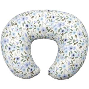 Nursing Pillow, Breastfeeding Pillows with Standard Size Removable Cover, Breast Feeding Pillow with Breathable Filling, Ergonomic Nursing Essentials for Bottle and Breastfeeding- Leaves