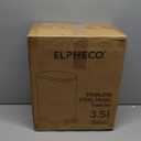 ELPHECO Bathroom Trash Can with Lid Soft Close, 3.5 Gallon / 13.5 Litre Stainless Steel Pedel Garbage Can with Removable Inner Bucket, Wastebasket for Bathroom, Office, Bedroom, Matte White