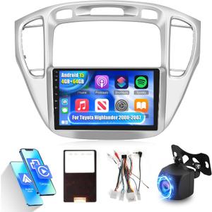 Upgrade Radio for Toyota Highlander 2000-2007, [4+64G] 9 inch IPS Touchscreen Dasaita Highlander Stereo - Custom Homepage, Wireless Carplay and Andorid Auto, DSP/EQ, 5G/WiFi, GPS + Rear View Camera
