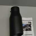 LCGP Exhaust Tip 3.5" Inlet 5" Outlet 12" Long, Bolt On Design, Stainless Steel, Black Powder Coated, Rolled Angle Cut, Tailpipe Tip