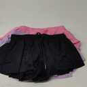 3 Pack Butterfly Flowy Shorts Skirts for Girls Tennis Cheer Stuff Athletic Preppy Running Sports Skirt for Teen Girls Pink Purple Black M