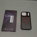 Magnetic 3 in 1 for iPhone 17 Pro Max Case, [Omni-Directional Protection] with 1x Screen Protector + 1x Camera Cover, [Seamless Work with Magsafe] Protective Silm Matte Case for iPhone 17 Pro Max Red