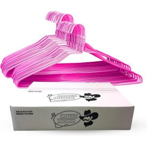 Wire Metal Clothes Hangers 200 Pack Bulk for Standard Size Shirts, Pants, Skirts, Space Saving, Non Slip,18 Inch 14.5 Gauge Ultra Thin Standard Dry Cleaner Coated Steel (100, Pink)