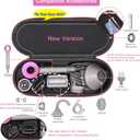 RLSOCO Hard Case for Dyson Supersonic Nural/Supersonic Hair Dryer HD15 HD08 HD07 HD03 HD01, Portable Travel Storage Bag for Dyson Hair Dryer - Fits Complete Supersonic Accessories