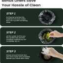 KOOC Small Slow Cooker, 2-Quart, Free Liners Included for Easy Clean-up, Upgraded Ceramic Pot, Adjustable Temp, Nutrient Loss Reduction, Stainless Steel, Black, Round