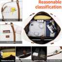 Weekender Bag, Large Travel Duffel Bag for Women, Carry on Overnight Bag with Shoe Compartment and Toiletry Bags