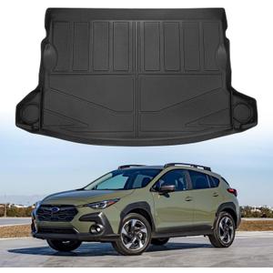 Powerty Cargo Mat Compatible for Subaru Crosstrek 2024 2025 2026 Accessories All Weather Cargo Liner TPE Rear Trunk Mat