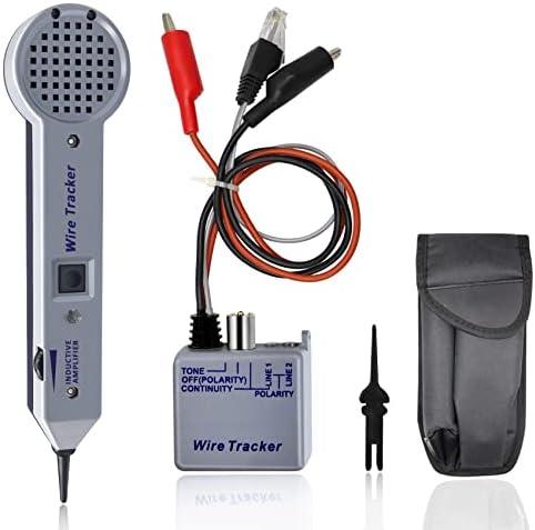 Lunarlipes Tone Generator Kit, Wire Tracer Circuit Tester, Tone Tracing Probe Kit, 200EP High Accuracy Cable Tester, Line Finder Toner Inductive Amplifier Variable Tone Generator for Network