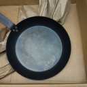 Merten & Storck Pre-Seasoned Carbon Steel 10 Frying Pan Skillet, Use on Induction, Stove and Grill, Durable, Even-Heating, for Searing, Grilling, Oven Use, and Campfire, Indoor/Outdoor (Black)