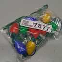 JOYIN 1 Pack Christmas Necklace LED Light Up Necklace 9 Bulbs 6 Modes LED Holiday Costume Accessories for Christmas Xmas Party Favor Party Supply