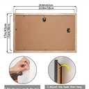 LTYHHK 15x23 Newspaper Picture Frame Solid Wood 12x20 Panoramic Picture Frames ,Displays Picture12x20 with Mat or 15x23 Inch without Mat, Poster Frame 15x23 Photo Frames Family Wall 12x20 Picture