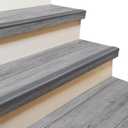 15 x Rubber Bond Stair Edge Protector (Pack of 15) 36x2x1 inch Anti-Slip Stair Corner Trim Rubber Strips - Waterproof Self-Adhesive Staircases for Outdoor & Indoor Uses | Protect Kids & Pets - Grey