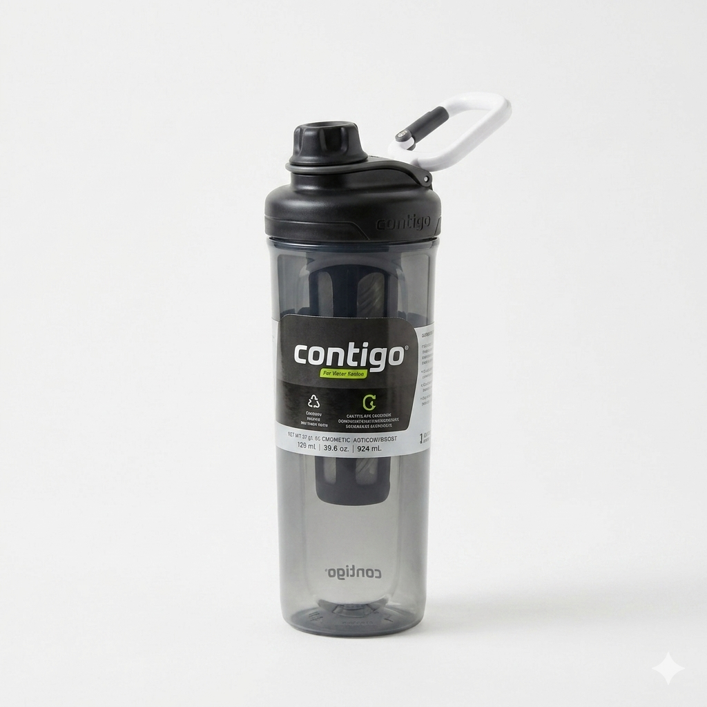 Contigo Fit Leak-Proof Shake & Go Mixer Bottle 28 oz Sake Color