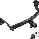 DBXB-RV Class 3 Trailer Hitch Standard 2-Inch Receiver Compatible with 2017-2026 Honda CR-V, Multi-Fit Hitch to Receive Ball Mount, Cargo Carrier, Bike Rack, Black Matte Powder Coated.13397