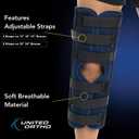 United Ortho 61024 3-Panel Knee Immobilizer, 24" Size (Blue)