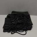 Lyellfe 30 Pack Black Gift Bags, Heavy Duty Kraft Paper Bag with Handle, Luxury Waterproof Shopping Bag, Retail Merchandise Bags for Birthday, Wedding, Christmas, S, M, L