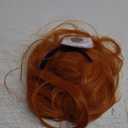 karlery Adult Women Long Curly Orange Bangs Wig Halloween Cosplay Costume Party Wig (Free Purple Headband and Wig Cap)