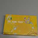 WIBIMEN Mini Ice Cube Trays, 0.55 Tiny Pebble Ice for Iced Coffee & Cocktails, Fast Chill, Easy Twist Release, Stackable with Lid & Storage Bin (2 Pack, Blue)