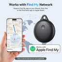 Smart Tags-4 Pack, Smart Bluetooth Tracker Work with Apple Find My, Key Finders and Find My Tracker, Game Changer Waterproof Smart Tag with Key Ring Tracker Tag for Keys/Luggage/Wallet etc