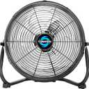 Tornado 12 Inch Industrial Powerful Metal Floor Fan, 3-Speed High Velocity Cooling Floor Fan for Industrial, Commercial, and Home Spaces, 120°Tilt, 6.0 FT Cord, Black