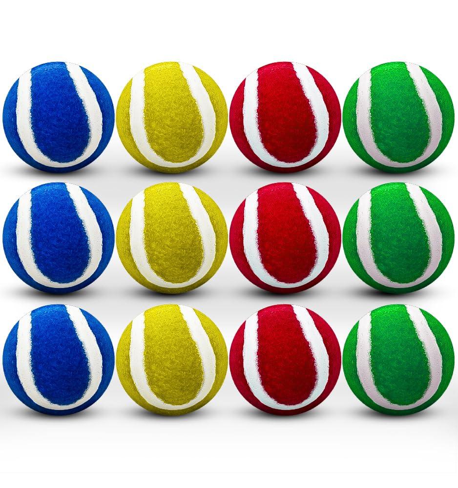 SWOOC Games® - Replacement Balls for Bull Chipper™ (Easy-Stick) | Standard Golf Balls Size | 2Red, 2Yellow, 2 Green, 2 Blue | Yard Games for Adults | Outdoor Games for Adults and Family | Golf Game