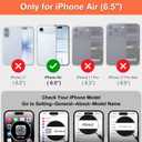 iCoverCase Compatible with iPhone Air Wallet Phone Case with Card Holder for Women Men, [RFID Blocking] Card Slots PU Leather Protective Wallet Case for 17 Air (Black Leopard) (for Air (6.5 inch))