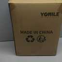 Outdoor Rug 8x10 ft Waterproof, Reversible Outdoor Plastic Straw Rug for Patios Clearance, Outdoor Area Rug Carpet RV Mat for Camping Backyard Deck Porch (Black&white- Geometric)