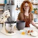 YQL Silicone Mixer Attachments Bowl Liners  2 Pack, Compatible with 5 Quart KitchenAid Stand Mixer Bowls, Reusable Food-Grade Inserts for Mixing & Baking, Dishwasher & Microwave Safe (Grey)