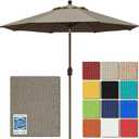 EliteShade USA 10-Year-Non-Fading 9Ft Market Patio Umbrella, UPF 50+ UV Protection Performance Sun Umbrella, Heavy Duty Commercial Grade Outdoor Table Umbrella with Crank & Tilt, Windproof Vented Top for Garden, Pool, Deck and Outdoor Playsets, Taupe