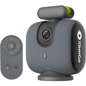 XbotGo Chameleon AI Auto Sports Action Camera - 4K 60FPS Soccer Camera and Basketball Tracking Camera for Team Sports, Live Streaming, No Subscription, Works with iOS & Android (Lava Graphite)