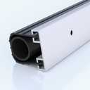 U+O Ring Garage Door Seals Bottom Rubber Kit with Pre-Drilled Aluminum Track Retainer Base, Heavy-Duty Combination Weather Stripping Kit, 16.5 Feet