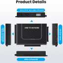 USB 3.0 to SATA IDE Adapter Hard Drive Reader for 2.5"/3.5" IDE SATA HDD/SSD, Dual Interface Hard Disk Converter 5Gbps External Hard Drive Adapter Plug and Play with 12V/2A Power Supply