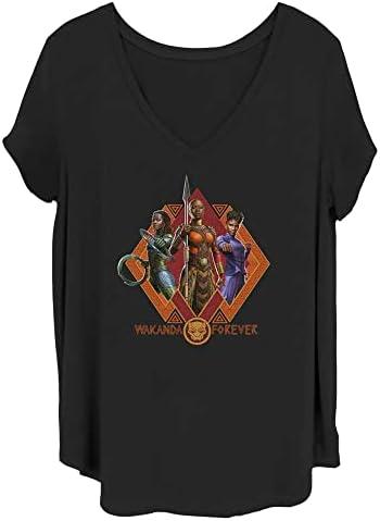 Marvel Women's Wakanda Forever Trio T-Shirt, XL