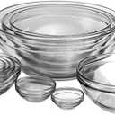 Anchor Hocking 10 Piece Mixing Bowl Set, Nesting Serving Bowls & Mixing Bowls (1 oz, 2 oz, 4 oz, 6 oz, 10 oz, 16 oz, 1 Qt, 1.5 Qt, 2.5 Qt, 3.5 Qt)