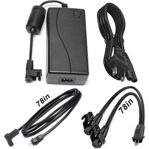 Dual Motor Power Kit - Universally Power Cord for Recliner Chair - 2-Pin 29V2A Adapter with Extension L and Y Splitter Extension Cord Shape Cable Cord for Lift Chair, Recliner Sofa, Recliner Couch