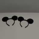 DRESHOW Mouse Ears Headbands Solid Black Ears Party Decoration Costume Headbands Hair Band for Christmas Party
