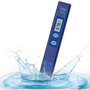 TDS Water Tester, Drinking Water Tester, 0-9990 PPM Meter Water Quality Tester, Portable Water Tester for Drinking Water, TDS Meter Digital Water Tester, 1 Pack, Deep Blue